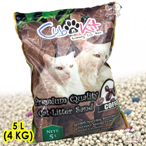 Pasir Kucing CUB N KIT 5 L - Coffee