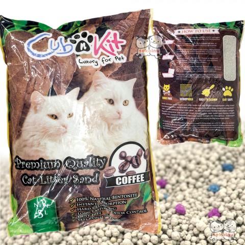 Pasir Kucing CUB N KIT 5 L - Coffee