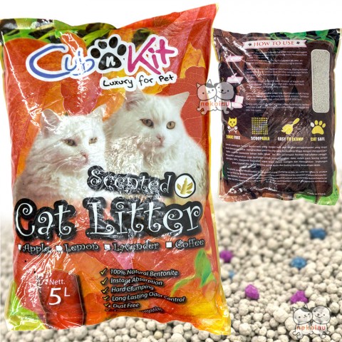 Pasir Kucing CUB N KIT 5 L - Apel