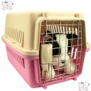 Pet Cargo Carrier Anjing Kucing - Small Pink