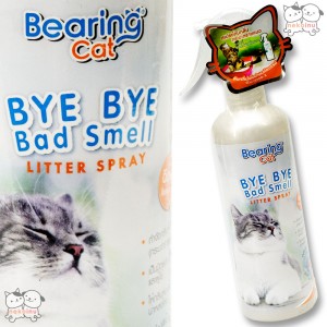 Spray Penghilang Bau Kucing BEARING Bye Bye Smell 250 ML